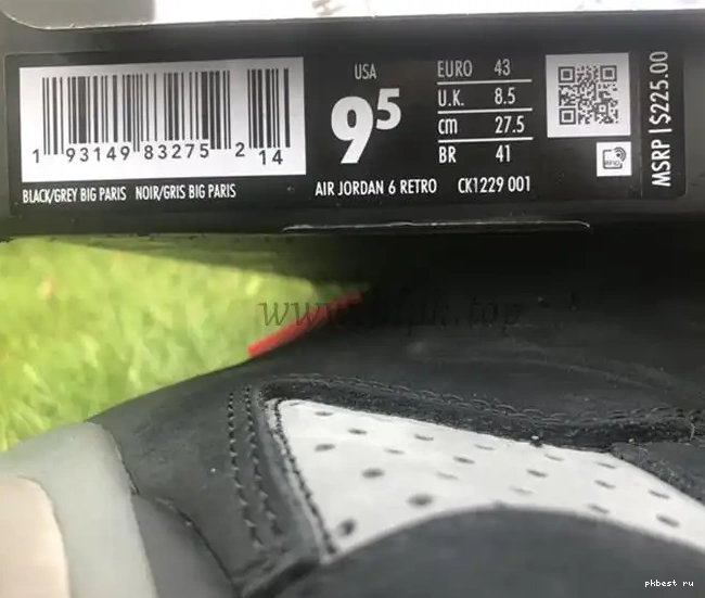 PK God materials PSG 6 x ship Paris big 001 CK1229 Jordan real Air ready to 0507